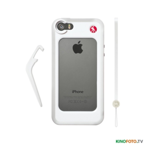Бампер iPhone 5/5S белый MANFROTTO MCKLYP+5S-W WHITE BUMPER FOR iPHONE 5/5S Стильный и фунциональный  аксессуар, который поможет вам выделиться из толпы. Он поможет защитить корпус  iPhone 5S, прикрепить к нему штатив, осветительный приборов и объектив. С Manfrotto MCKLYP5S вы можете сделать из своего Apple iPhone 5S настоящую профессиональную фото- или видеокамеру.