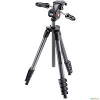 Штатив с 3d головкой MANFROTTO MKCOMPACTADV-BK COMPACT ADVANCED 3-WAY BLACK