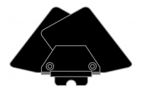 Шторки треугольные раздвижные LOWEL EXPANDABLE TRIANGULAR LEAF IP-23
