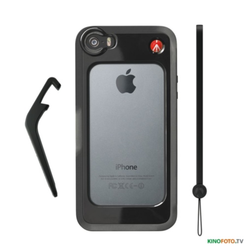 Бампер iPhone 5/5S черный MANFROTTO MCKLYP+5S-B BLACK BUMPER FOR iPHONE 5/5S Стильный и фунциональный  аксессуар, который поможет вам выделиться из толпы. Он поможет защитить корпус  iPhone 5S, прикрепить к нему штатив, осветительный приборов и объектив. С Manfrotto MCKLYP5S вы можете сделать из своего Apple iPhone 5S настоящую профессиональную фото- или видеокамеру.