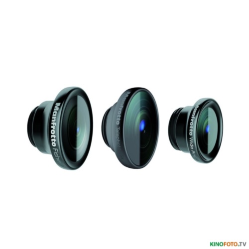 Набор объективов 3 iPhone 5/5S MANFROTTO MOKLYP5S SET OF 3 LENSES Набор состоит из 3 объективов, которые крепятся к iPhone 5/5s​ в бампере​ MANFROTTO BUMPER FOR iPHONE 5/5S