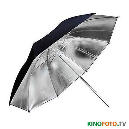 Зонт Серебряный 101см Godox UB-002-40 Black&amp;Silver Umbrella 40" Cеребряный фотозонт диаметром 101 см (40") с черной задней поверхностью 