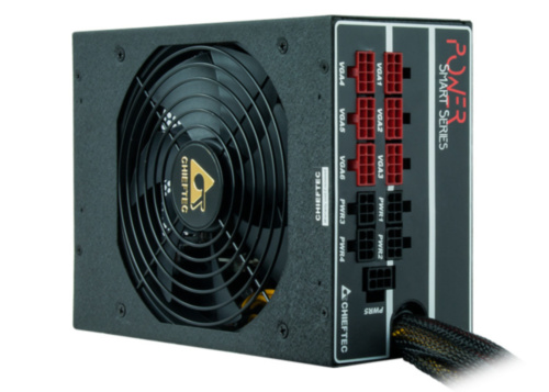 Блок питания CHIEFTEC GPS-1350C POWER SMART 1350Вт Мощный блок питания формата ATX 12V 2.3.


	    Мощность: 1350 Вт
	    Тип разъема подключения к материнской плате: ATX 20+4pin
	    Подключение процессора: 4+4 pin
	    Подключение видеокарты 6x6+2 pin
	    Охлаждение: тихий 140мм вентилятор с шарикоподшипником
	    Размеры (ДхШхВ): 200мм x 150мм x 87мм
