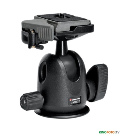 Штативная головка MANFROTTO 496RC2 COMPACT BALL HEAD Компактная шаровая головка с быстросъемной площадкой 200PL-14