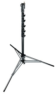 Стойка для света MANFROTTO Black Aluminium 6-Sections High Super Stand 1 Levelling Leg ЧЕРНЫЙ АЛЮМИНИЕВЫЙ ВЫСОКИЙ СУПЕР СТЕНД  