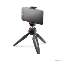 Міні штатив Pixi з кріпленням MANFROTTO MKPIXICLAMP-BK MINI TRIPOD BLACK WITH UNIVERSAL SMARTPHONE CLAMP